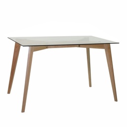 [S-V7501250000] Tavolo in legno rettangolare 120x80x74h cm