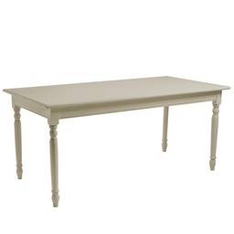 [S-V8041530000] Tavolo rettangolare in legno shabby grigio 90x180x78 cm