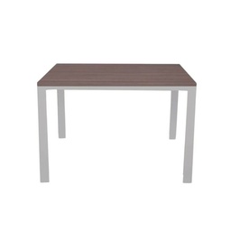 [S-FZ60970] Tavolo rettangolare 120x80 struttura bianca e piano larice grigio Monster