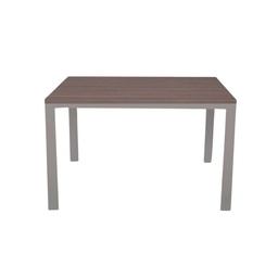 [S-FZ41523] Tavolo rettangolare Monster 110x70 struttura tortora e piano larice grigio