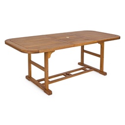 [S-B0805132] Tavolo rettangolare allungabile in legno stile classico cm 150-200x90
