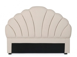 [S-B0747005] Testiera Letto Azar Nat 169 - Struttura in Compensato - Rivestimento in Poliestere - Imbottitura in Schiuma Poliuretanica - Piedini in Legno di Pino - 169a x 7b x 124h