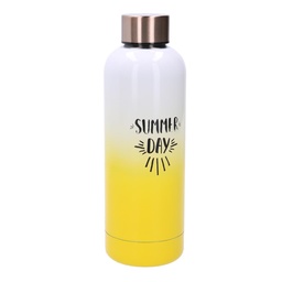 [S-V1501420000] Termos tondo in acciaio giallo 0,5L cm7,5x3,5h22,5