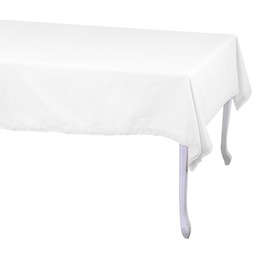 [S-V7910320000] Tovaglia Amelie Biancoquadro 140x140 cm