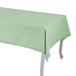 [S-V7910240000] Tovaglia Amelie Verde Acqua Quadro 140x140 cm