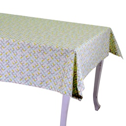[S-V7904600000] Tovaglia rettangolare verde chiaro hem cm140x240