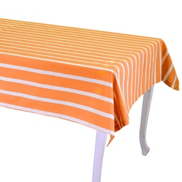[S-V7921380000] Tovaglia pop righe arancione rettangolare cm140x180