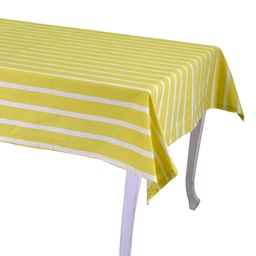 [S-V7921460000] Tovaglia a righe lime rettangolare 140x240 cm