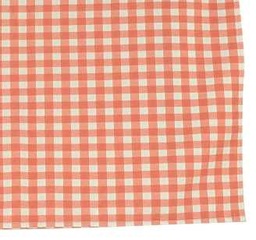 [S-V9130620000] Tovaglia Quadretti Arancio 140 x 140 cm