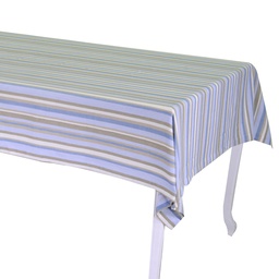 [S-V7906540000] Tovaglia Stripe Avio Tinto in Filo cm140x240