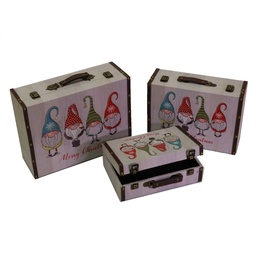 [S-V6180990000] Valigia rettangolare in ecopelle per 1-3 gnomi cm40x30h14