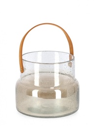 [S-B0200039] Vaso Saturn 1M Beige H18,4