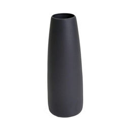 [S-V5851760000] Vaso Ceramica Bombato Nero Opaco ø16x44,5 cm