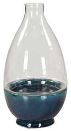 [S-V9121620000] Vaso ciotola alto con vetro Ø cm. 20 h 38