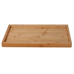 [S-V5036130000] Vassoio rettangolare in bambù naturale 40x25x2,5 cm