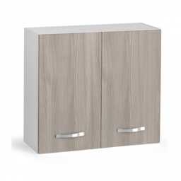 [S-A10434] Mobile Pensile scolapiatti componibile per cucina olmo Cm 80x32xH 72 con 2 ante
