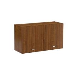 [S-A10459] Pensile sopracappa noce antico con 2 ante da cucina Cm 90x32xh49