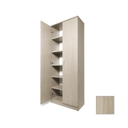 [S-A10545] Armadio scarpiera multiuso Olmo in legno nobilitato 2 ante h182x71x38