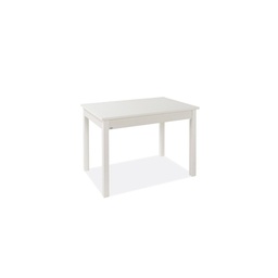 [S-A10088] Tavolo pranzo allungabile Bianco Frassinato legno nobilitato cm 60x90/120