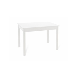[S-A10056] Tavolo allungabile Bianco Frassinato in legno nobilitato cm 70x110/150