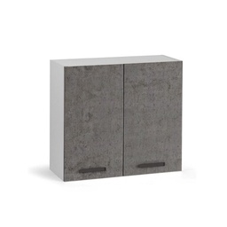 [S-A17628] Pensile per cucina grigio cemento  2 ante Cm 80x32xH 72