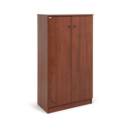 [S-A12210] Armadio scarpiera Noce Antico in legno nobilitato 2 ante/4 ripiani 130x71x38
