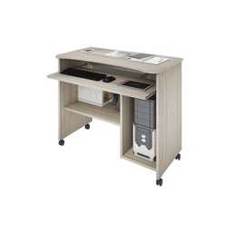 [S-A15474] Portacomputer olmo con ruote H.76 L.93 P.48,5 cm