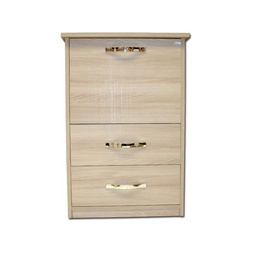 [S-A10167] Mobile asse stiro Olmo in legno nobilitato con 3 cassetti cm 44x57xH.89