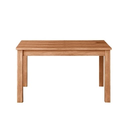 [S-A15856] Tavolo pranzo allungabile noce country in legno nobilitato cm 80x120/160