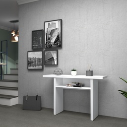 [95378] Tavolo consolle ripiegabile Bianco Larice IKEBANA 120x40x h76 cm EFFEZ