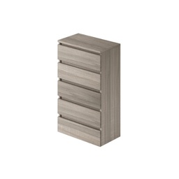 [SA-A10512] Cassettiera in legno nobilitato con 5 cassetti h127x47x40 cm