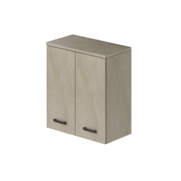 [SA-AZ25208] Pensile per lavanderia 2 ante con ripiano H77x71x38cm