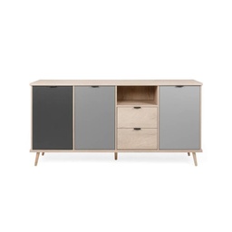 [SA-FZ91957] Credenza 3 ante con 2 cassetti cm 180 x 40 x h 88
