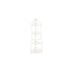 [SA-B0720982] Angoliera Classica Emily 4 Ripiani - Acciaio Verniciato a Polvere - Pieghevole - 48x35x165.5 cm