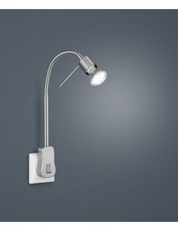 [SA-TRIO899670107] Applique con Spot GU10 Orientabile Laon Nichel Trio Lighting