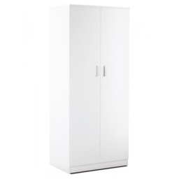 [SA-O45500BIK] Armadio multiuso con due ante Bianco 77x52x h182 cm