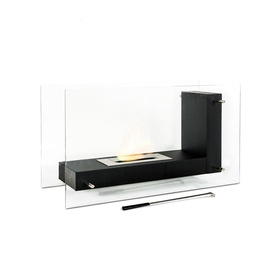 [SA-FP/006] Biocamino design da terra bioetanolo nero 80 x 31 x 60 cm
