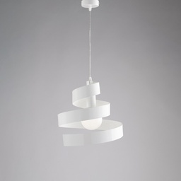 [SA-BL141-1-BCO] Lampadario moderno a sospensione in ferro bianco 30x h23 cm
