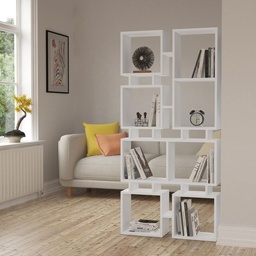 [SA-FZ99450] Libreria Bifacciale Rail Bianco 79x166,5