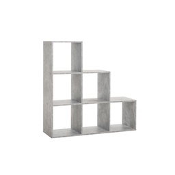 [85703] Libreria Scaffale 6 Scomparti Colore Cemento 116x33xh.118 cm