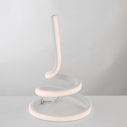 [SA-BL212-LBC] Lumetto in Metallo e Alluminio Bianco con LED Integrato 18x h28 cm