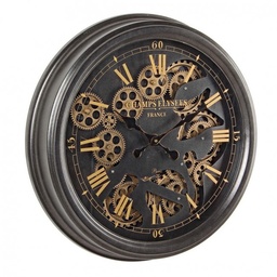 [SA-B0181978] Orologio da Parete Engrenage M010 - Ø52.5x8.7h - Acciaio e Vetro
