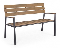 [SA-B0662182] Panchina da giardino antracite Isak - Dimensioni: 123x59x86 cm