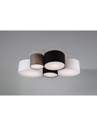 [SA-TRIO693900517] Plafoniera Hotel 5xE27 Cilindri Multicolor L90 cm