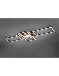 [SA-TRIO620010442] Plafoniera Irvine 3 Rettangoli Led 60w Antracite L105 cm Dimmerabile