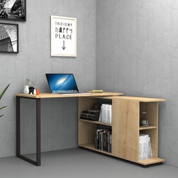 [SA-FZ94297] Scrivania con libreria reversibile Rovere OSLO 120x60x74 cm