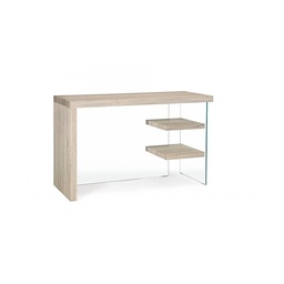 [SA-B5732001] Scrivania in legno e vetro temperato Bilbao 120x50x76h cm