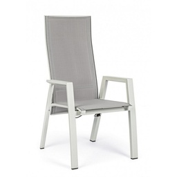 [SA-B0663045] Sedia reclinabile da giardino Steven Lunar 59x72x112h cm