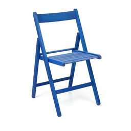 [SA-FZ52772] Sedia Pieghevole in Faggio di Alta Qualità Colore Blu 43x48xh.79 cm
