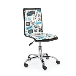 [SA-B0710164] Sedia ufficio similpelle acciaio Young Hello 42,5 x 40 x 87 cm